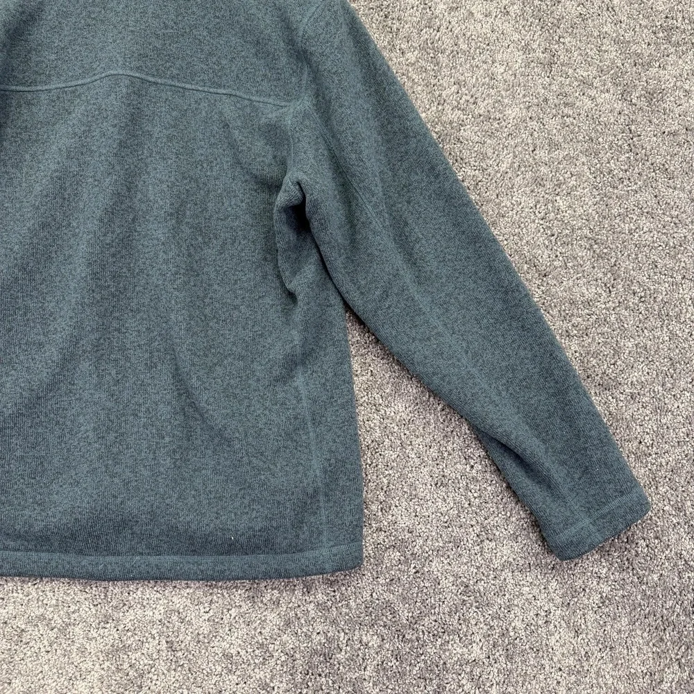 The North Face Sweater Mens Large Blue Fleece 1/4 Zip Pullover Outdoor Hiking